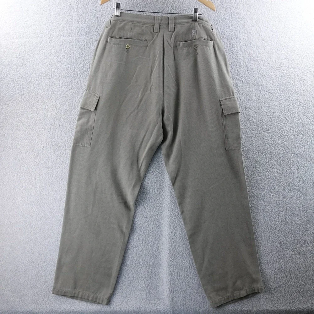 Quiksilver Edition Mens‎ Cargo Pants Khaki Utility Pockets Size 38 Baggy Y2K